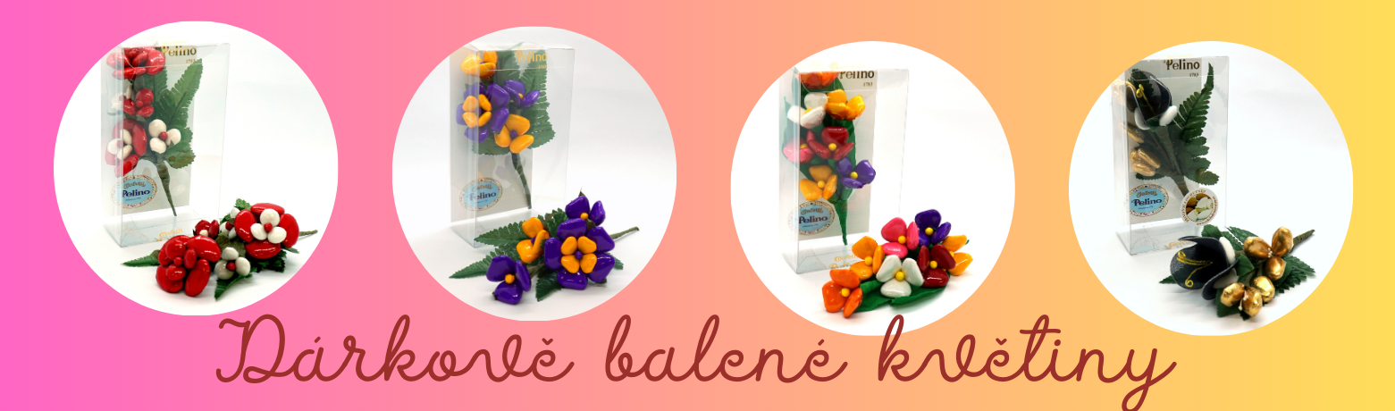 Květiny v dárkové krabičce - jednoduchý dárek